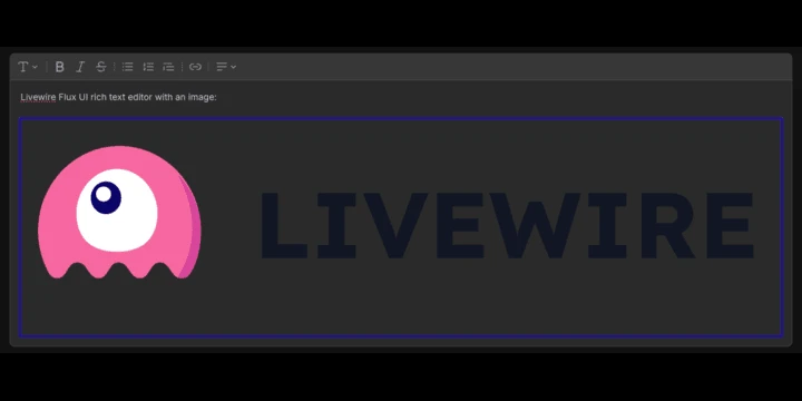 Implement image pasting in the Laravel Livewire Flux UI Editor component